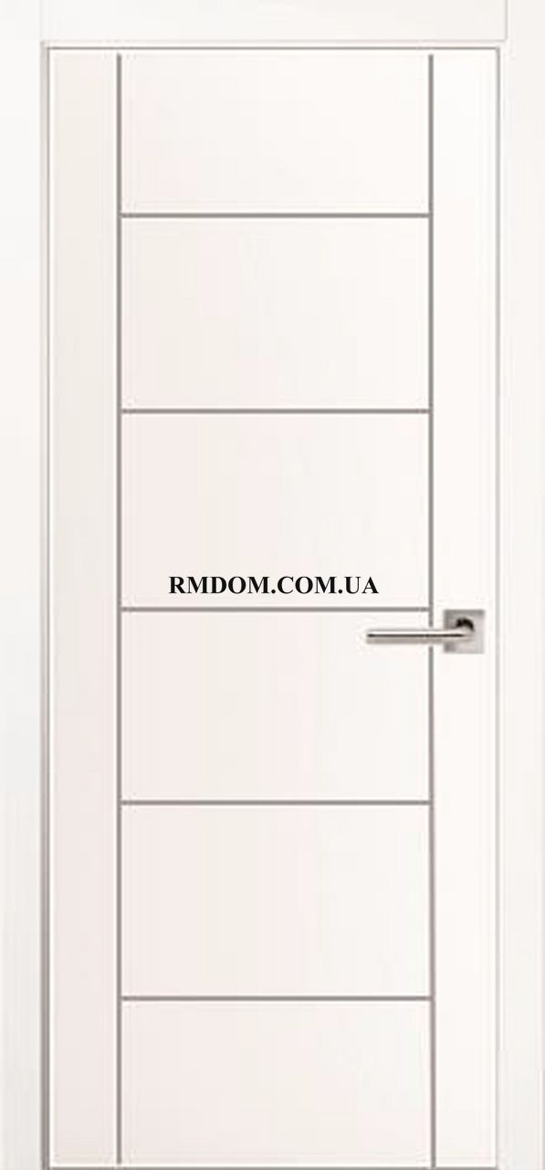 Міжкімнатні двері Free Style модель Primer White № 2, Білий, Без скла, Під фарбування