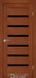 Міжкімнатні двері Darumi модель Vela, Горіх роял, Чорний, У колір полотна, Горіх роял