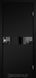 Міжкімнатні двері Korfad модель Glass Loft Plato-01, Super PET чорний, Чорний, У колір полотна, Super PET чорний