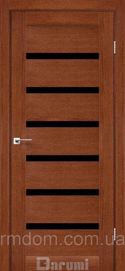 Межкомнатные двери Darumi модель Vela, Орех роял, Черный, В цвет полотна