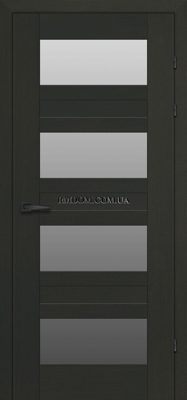 Міжкімнатні двері Брама модель 19.3, Дуб чорний, Дуб чорний