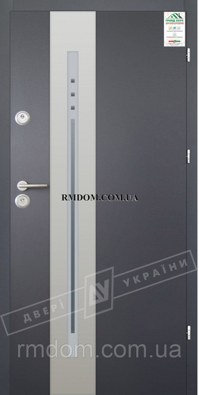 Вхідні двері ТМ Двері України серія GRAND HOUSE 56 mm модель № 4