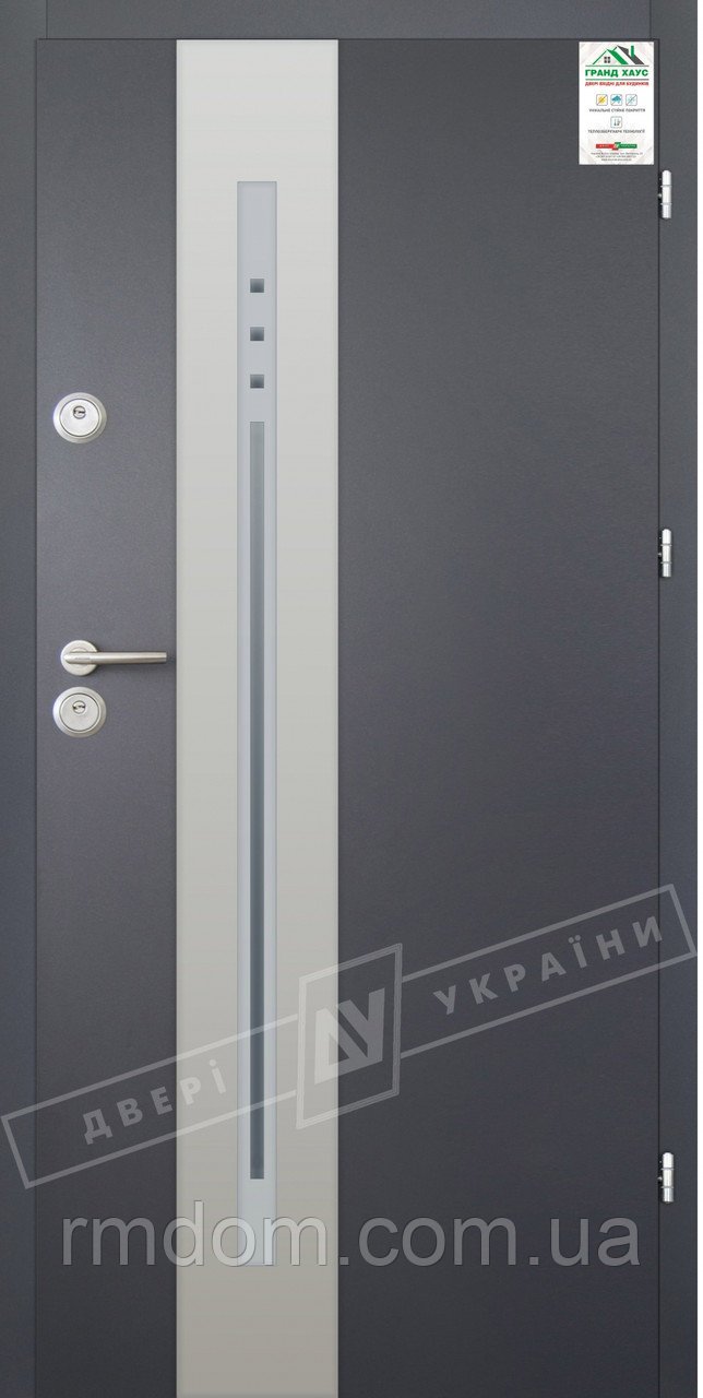 Вхідні двері ТМ Двері України серія GRAND HOUSE 56 mm модель № 4