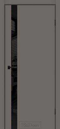 Міжкімнатні двері StilDoors Presto Wilton, Сірий, Чорний, Сірий