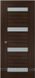 Міжкімнатні двері Папа Карло Millenium ML 03, Ясен шоколадний, Сатин білий, Ясен шоколадний