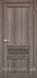 Міжкімнатні двері Korfad Classico-06, Дуб грей, Сатин білий, Дуб грей