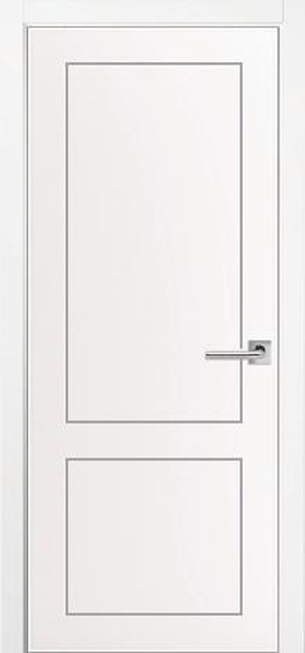 Міжкімнатні двері Free Style модель Primer White № 4, Білий, Без скла, Під фарбування