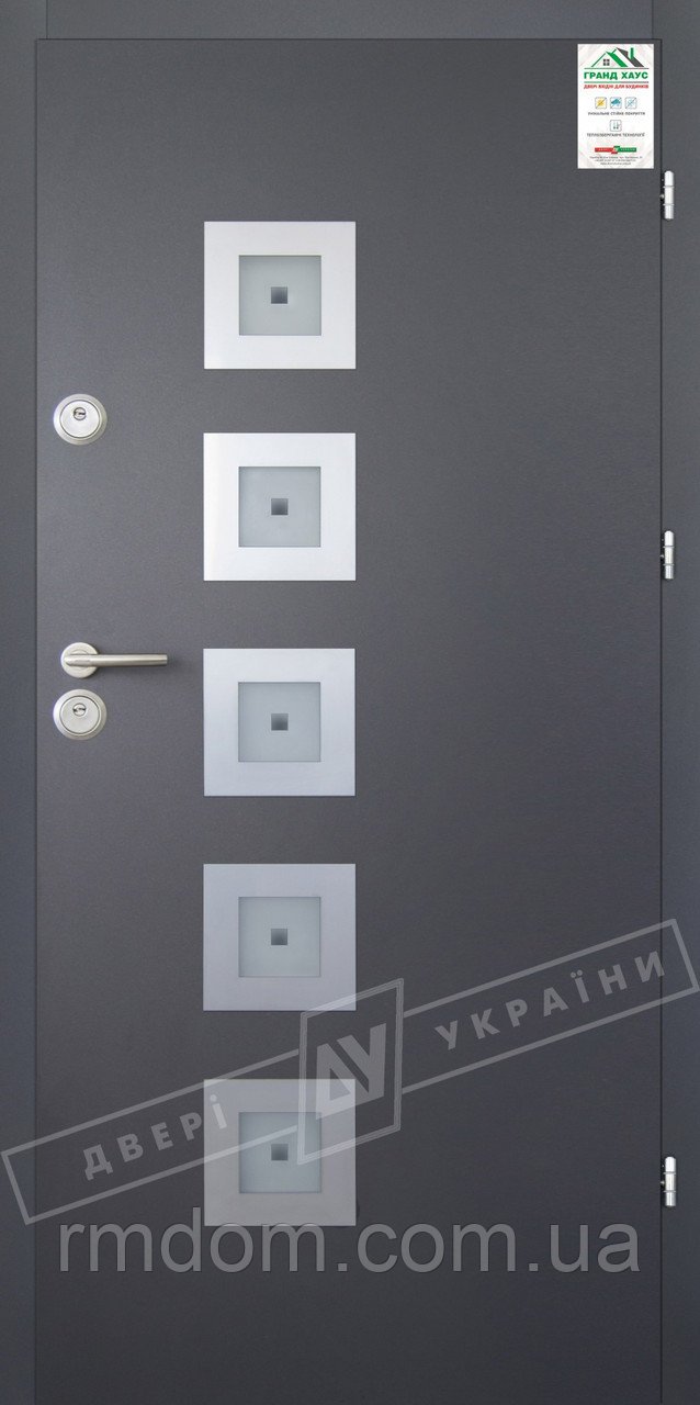 Вхідні двері ТМ Двері України серія GRAND HOUSE 56 mm модель № 2
