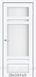 Міжкімнатні двері Korfad колекція Tivoli модель TV-04, Білий перламутр, Сатин білий, Білий перламутр