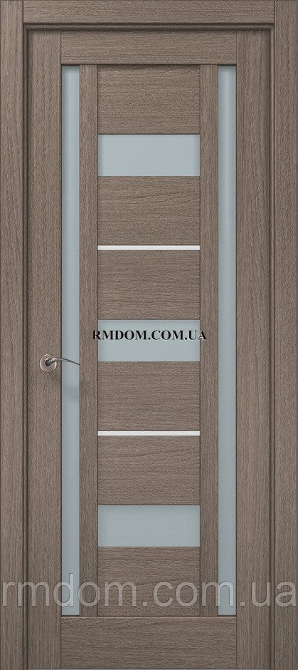 Міжкімнатні двері Папа Карло Millenium ML 51AL, Дуб сірий брашований, Сатин білий, Дуб сірий брашований