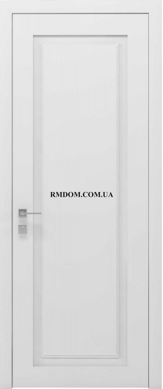 Міжкімнатні двері Rodos колекція Cortes модель Venezia глухі, Білий матовий, Без скла, Білий матовий