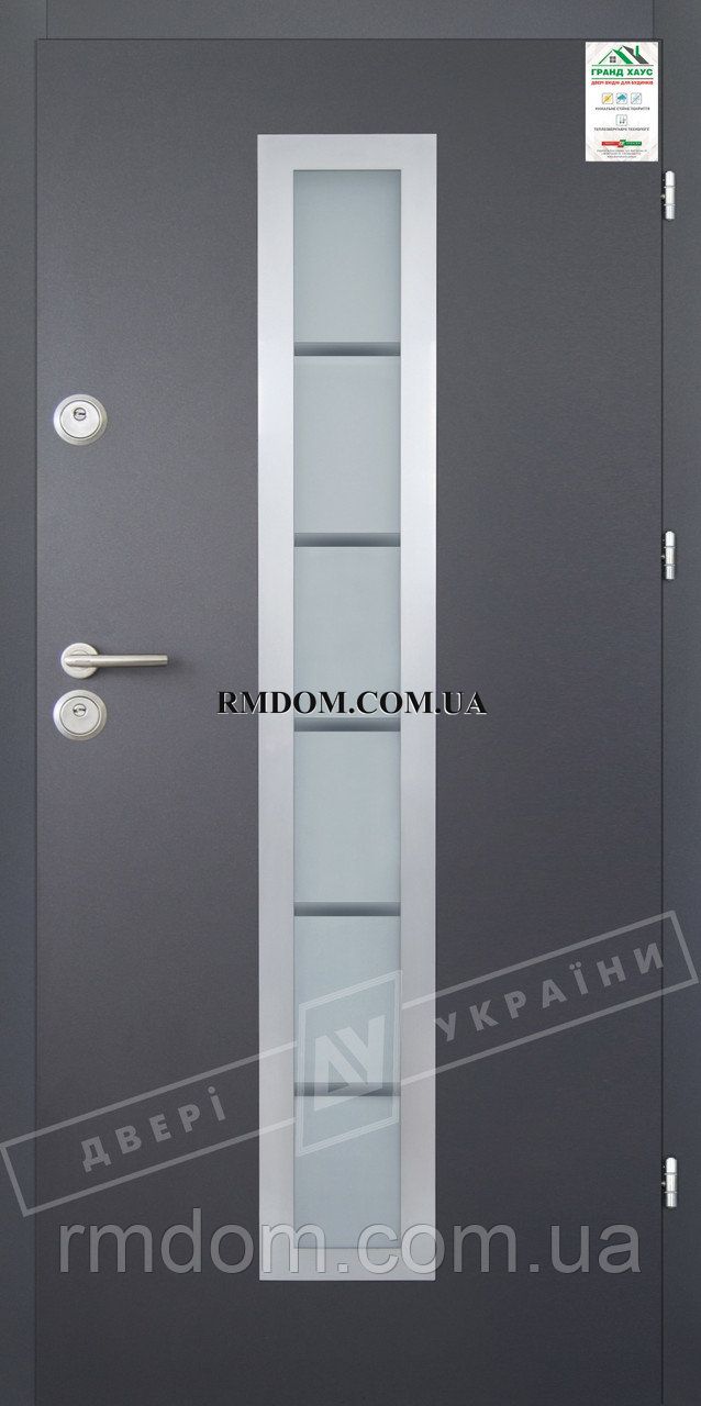 Вхідні двері ТМ Двері України серія GRAND HOUSE 56 mm модель № 1