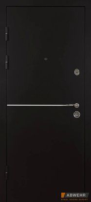 Вхідні двері Abwehr Defender Solid 76 (RAL 8019)+антрацит, 2050*860, Ліве