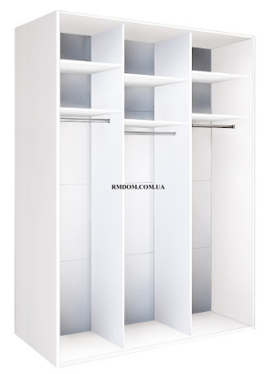 Шафа-купе Braun, Top 3, 2400*1490*600, Дуб крафт сірий, Дуб крафт сірий, Дуб крафт сірий