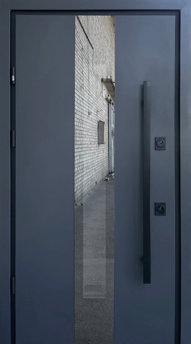 Вхідні двері Straj серія Proof модель Vega Maxi антрацит, 2040*870, Ліве