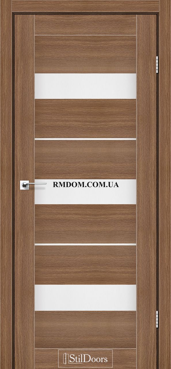 Міжкімнатні двері StilDoors модель Mexico, Італійський горіх, Сатин білий, Італійський горіх