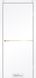 Міжкімнатні двері StilDoors модель Loft Aluminium, Білий матовий, Золото, У колір полотна, Білий матовий