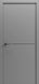Міжкімнатні двері Rodos колекція Grand модель Paint 7, RAL 7037, Чорний, RAL 7037