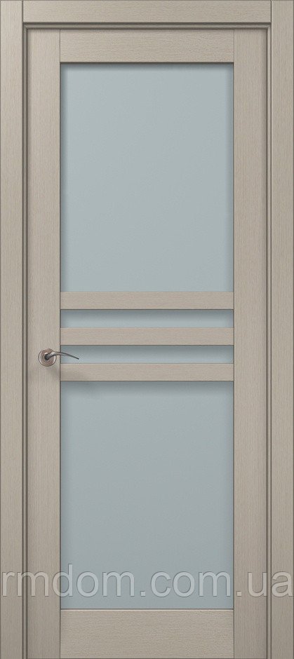 Міжкімнатні двері Папа Карло Millenium ML 30, Дуб кремовий, Сатин білий, Дуб кремовий