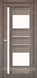 Міжкімнатні двері Korfad Venecia deluxe-03, Дуб грей, Сатин білий, Дуб грей