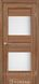 Міжкімнатні двері Korfad модель Parma PM-02, Дуб браш, Сатин білий, Дуб браш
