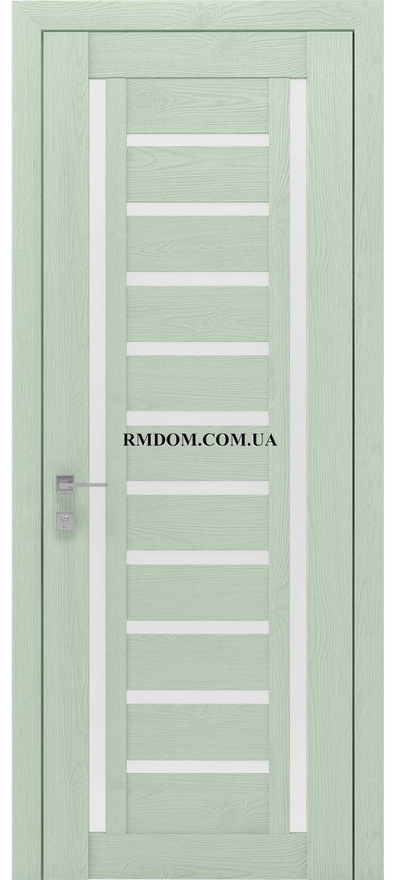Міжкімнатні двері Rodos колекція Modern модель Bianca 2, Сосна браш мінт, Сатин білий, Сосна браш мінт