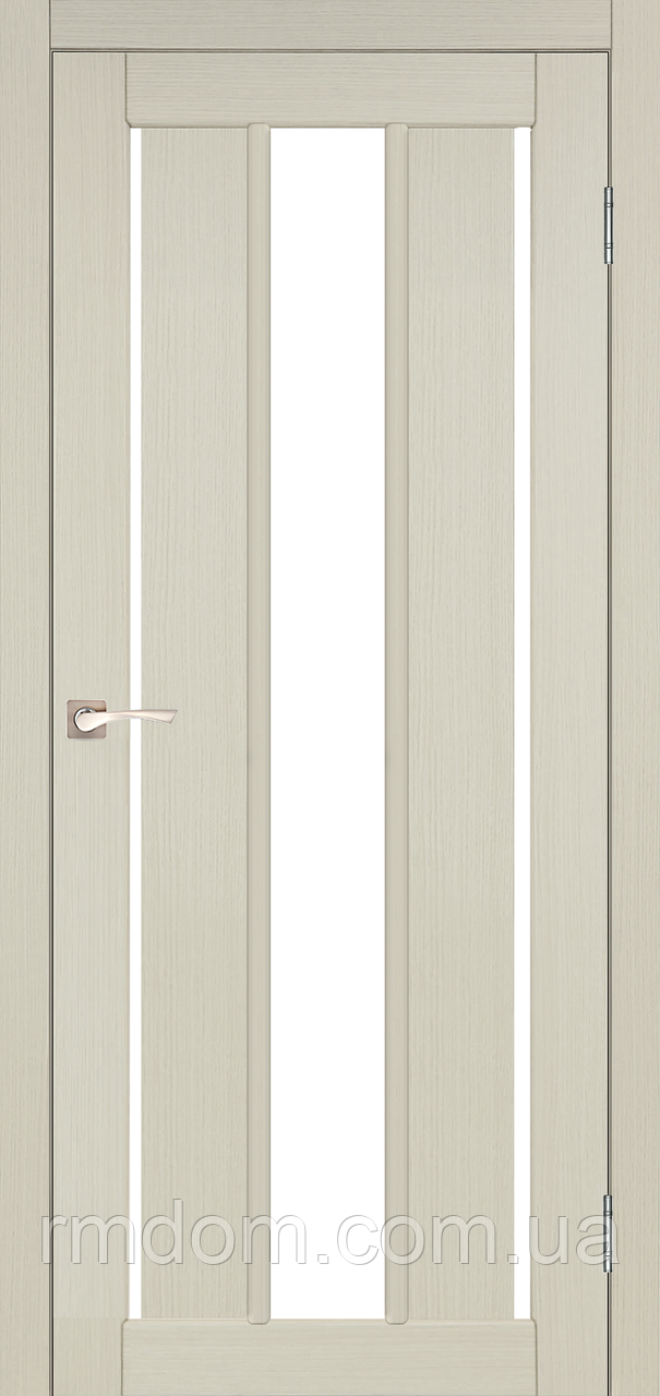 Міжкімнатні двері Korfad Venecia deluxe-04, Дуб білений, Сатин білий