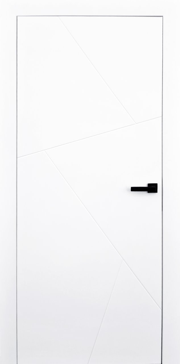 Міжкімнатні двері EStetdoors модель МК Сплінт, Біла емаль