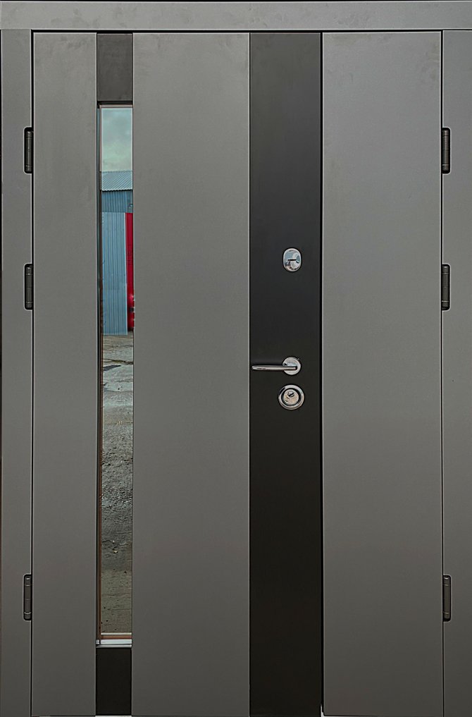 Вхідні двері Redfort колекція Композит модель Марсель зі склопакетом, 2050*1200, Ліве