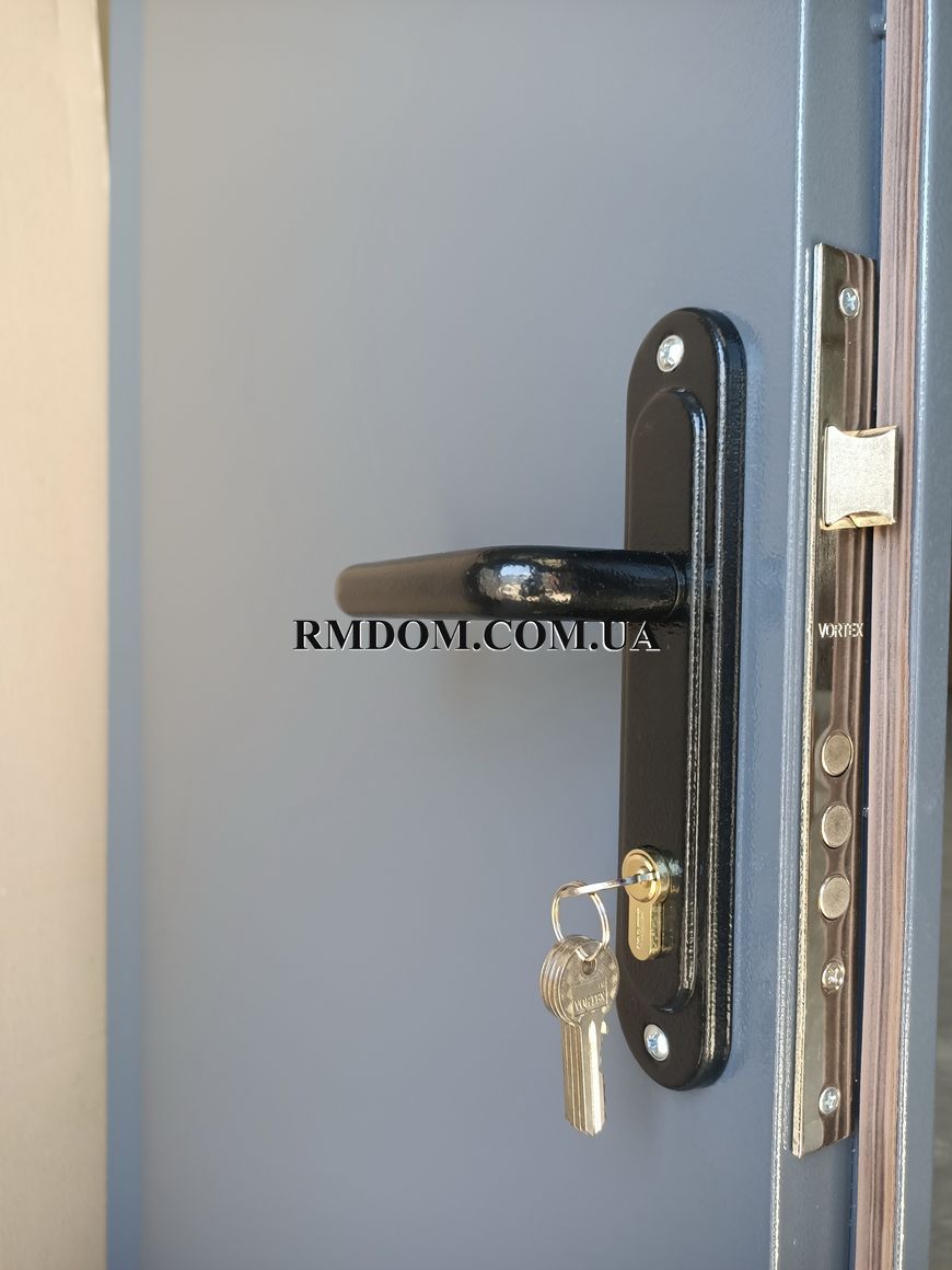 Вхідні двері Redford Технічна без лиштви, 2050*860, Праве
