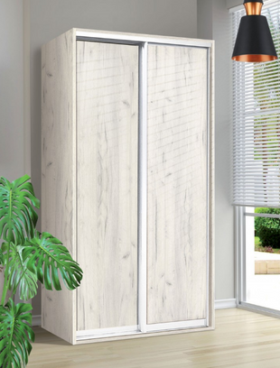 Шафа-купе Braun, Top 2, 2400*1200*450, Дуб крафт білий, Дуб крафт білий, Дуб крафт білий