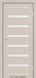 Міжкімнатні двері Darumi модель Vela, Димчастий краст, Сатин білий, У колір полотна, Димчастий краст