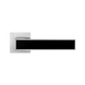 Дверна ручка Linde модель А-2015/Е20, Матовий хром, Чорний