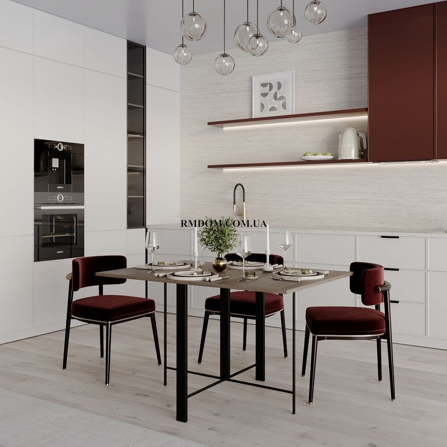 Стіл-трансформер Voody, Дуб вінтаж, Дуб вінтаж оксид, Чорний