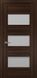 Міжкімнатні двері Папа Карло модель Trend 06, Ясен шоколадний, Сатин білий, Ясен шоколадний