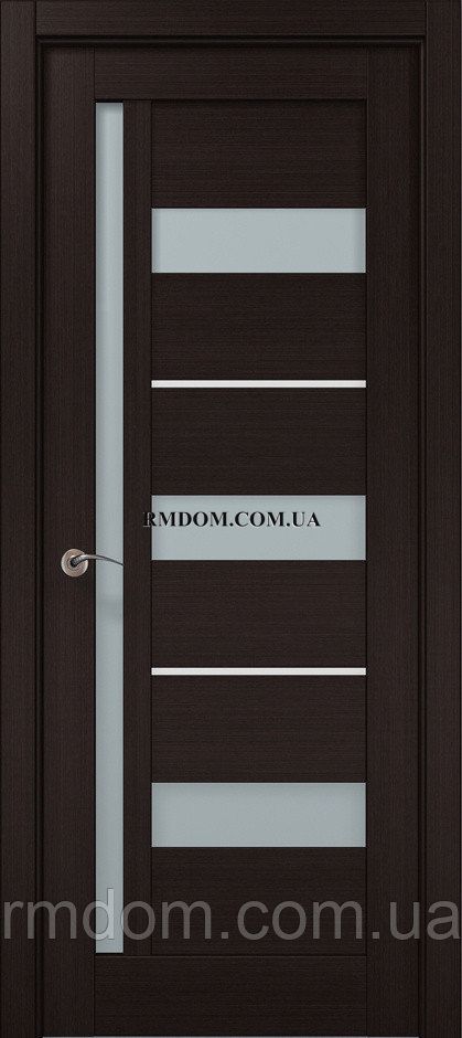 Міжкімнатні двері Папа Карло Millenium ML 47AL, Венге, Сатин білий, Венге
