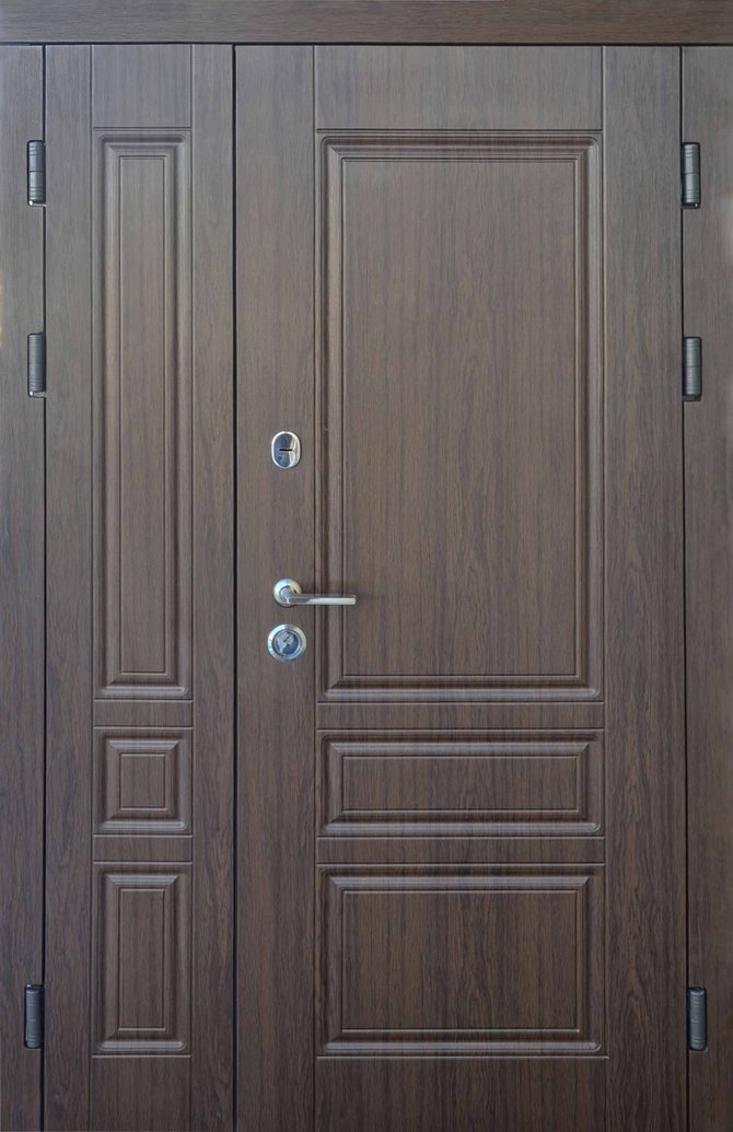 Входные двери Форт серия Трио модель Рубин полуторные, 2040*1200, Правое