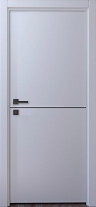 Міжкімнатні двері Status Doors модель Sky + molding Black, Білий, Білий