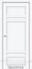 Міжкімнатні двері Korfad колекція Tivoli модель TV-02, Білий перламутр, Білий перламутр