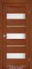 Міжкімнатні двері Darumi модель Marsel, Горіх роял, Сатин білий, Горіх роял