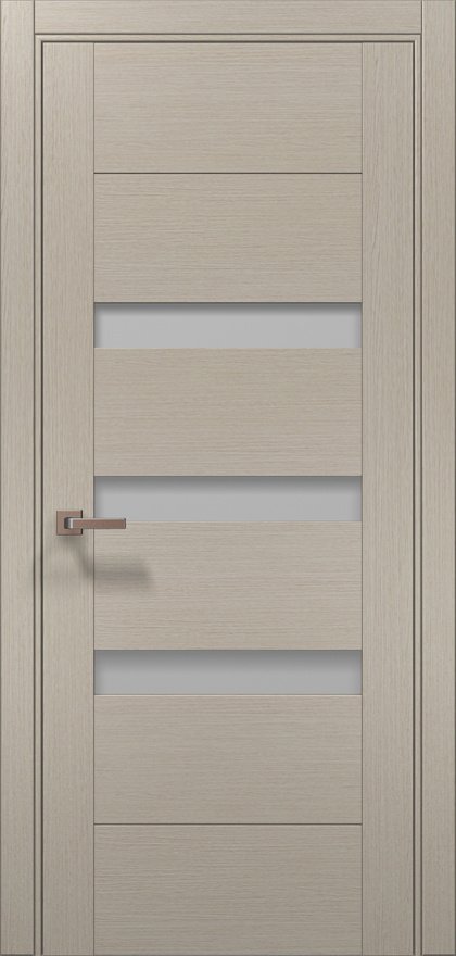Міжкімнатні двері Папа Карло модель Trend 17, Дуб кремовий, Сатин білий