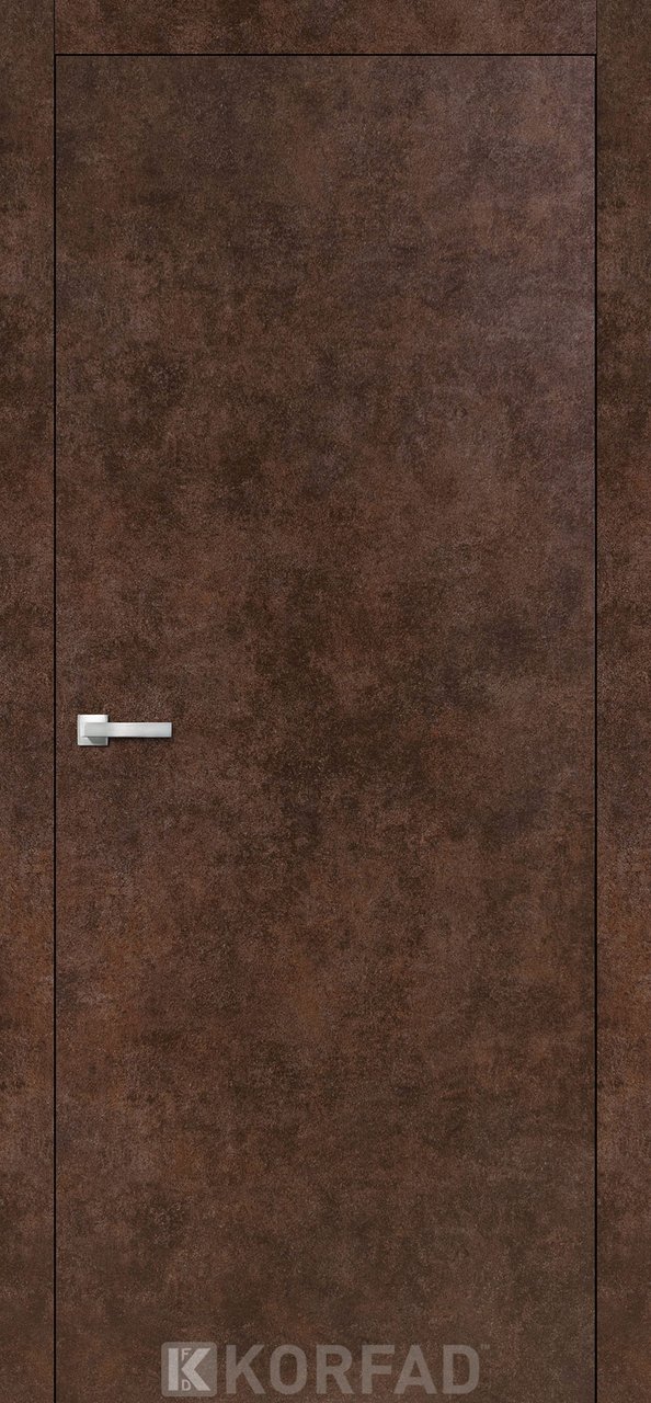 Міжкімнатні двері Korfad Loft Plato модель LP-01, Арт бетон, У колір полотна, Трубчасте наповнення, Арт бетон