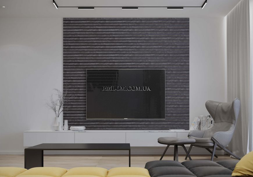 Стінова панель City 11811 WP, Темний бетон 19165